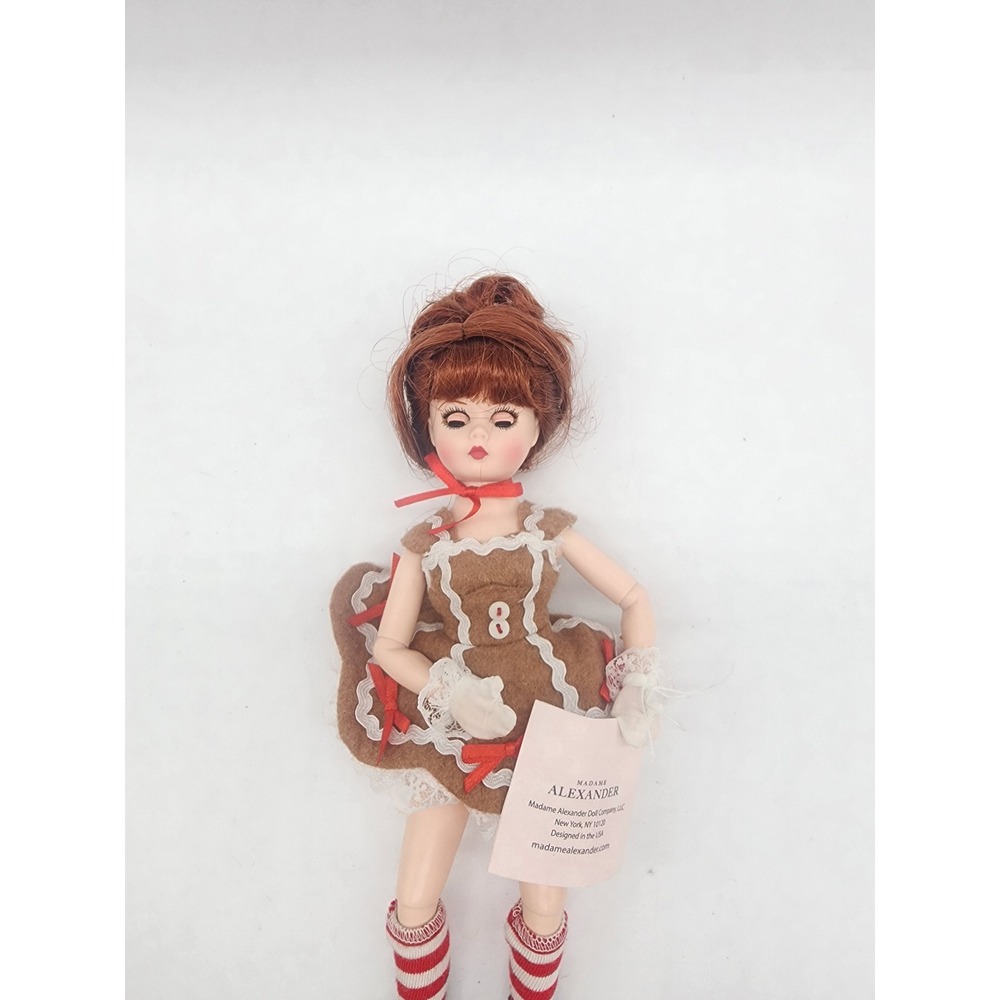 Madame Alexander Rare Gingerbread Cookie Doll Red Hair Brown Dress 10 inch - Picture 8 of 8